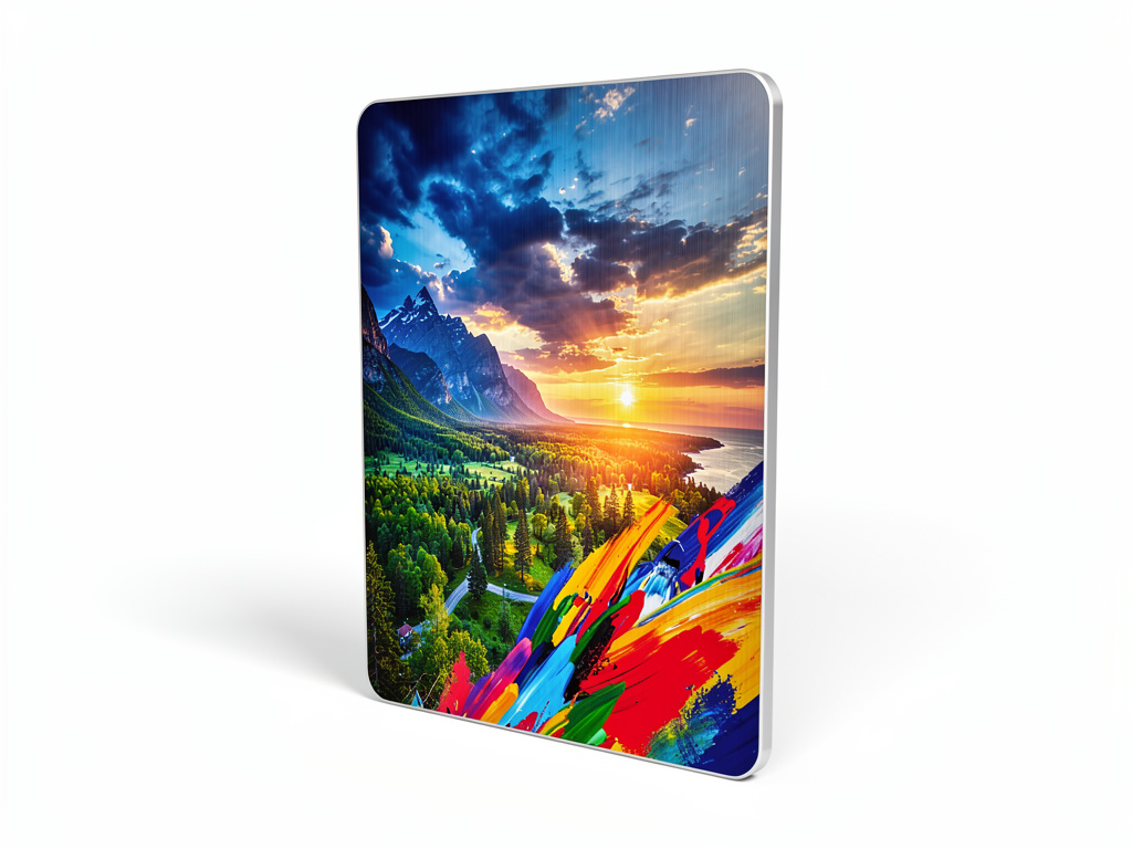 Custom metal photo poster printed on aluminium