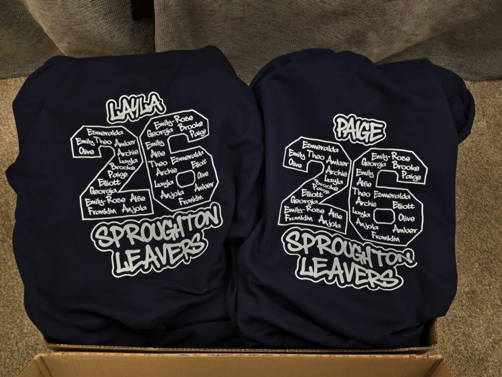 Sproughton leavers hoodie
